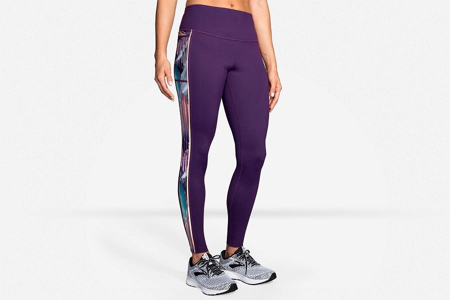 Brooks Greenlight Women Apparel & Running Tights Purple BXH569134